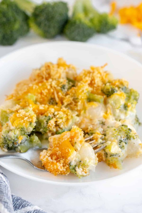 Pearl Onion Broccoli Bake