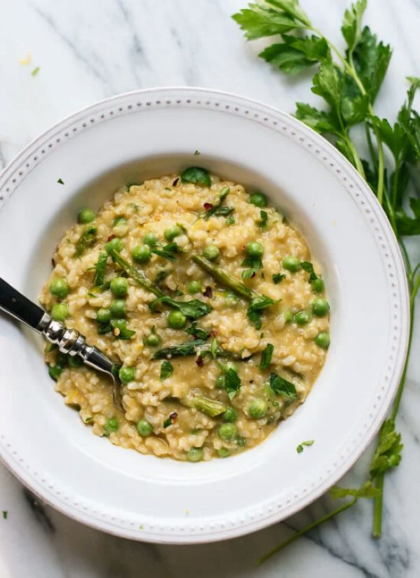 Roasted Asparagus Risotto