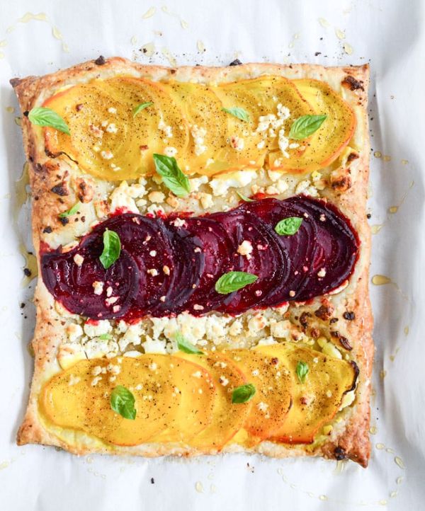 Roasted Beet and Goat Cheese Tart