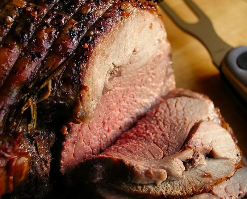 Roasted Leg of Lamb with Garlic and Rosemary