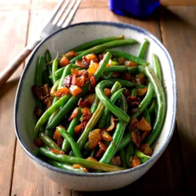 Southern Green Beans with Apricots