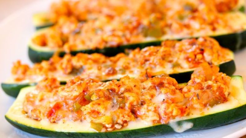 Turkey Zucchini Boats