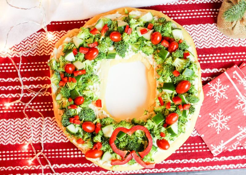 Veggie Pizza Wreath