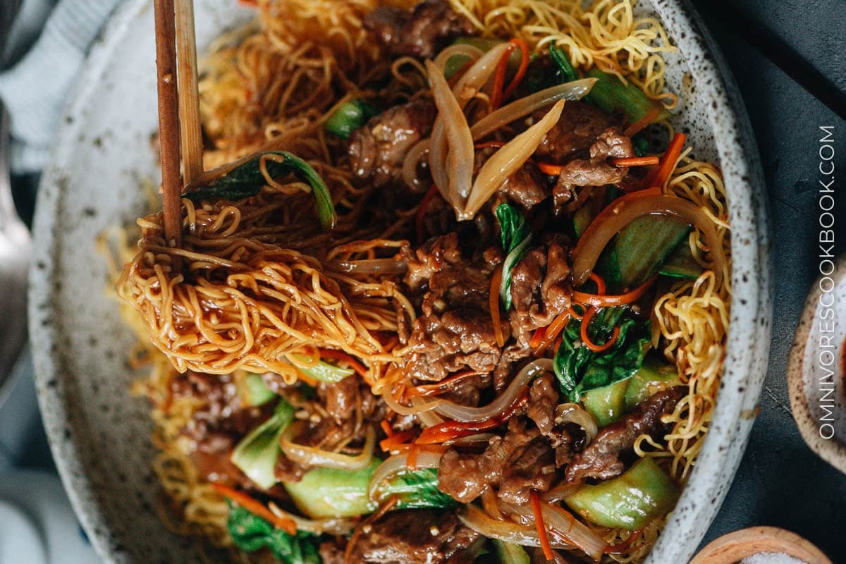 Beef Pan Fried Noodles Recipe (1)