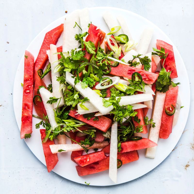 Watermelon Jicama Salad