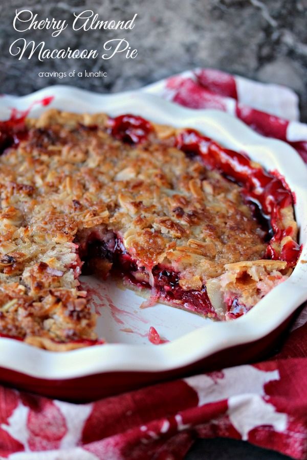 Cherry Almond Macaroon Pie