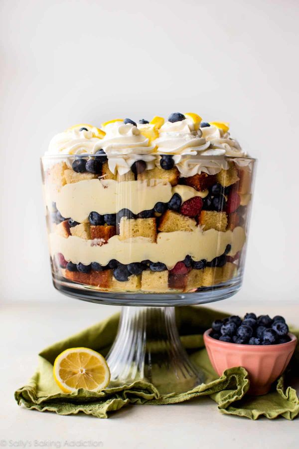 Lemon Berry Meringue Trifle