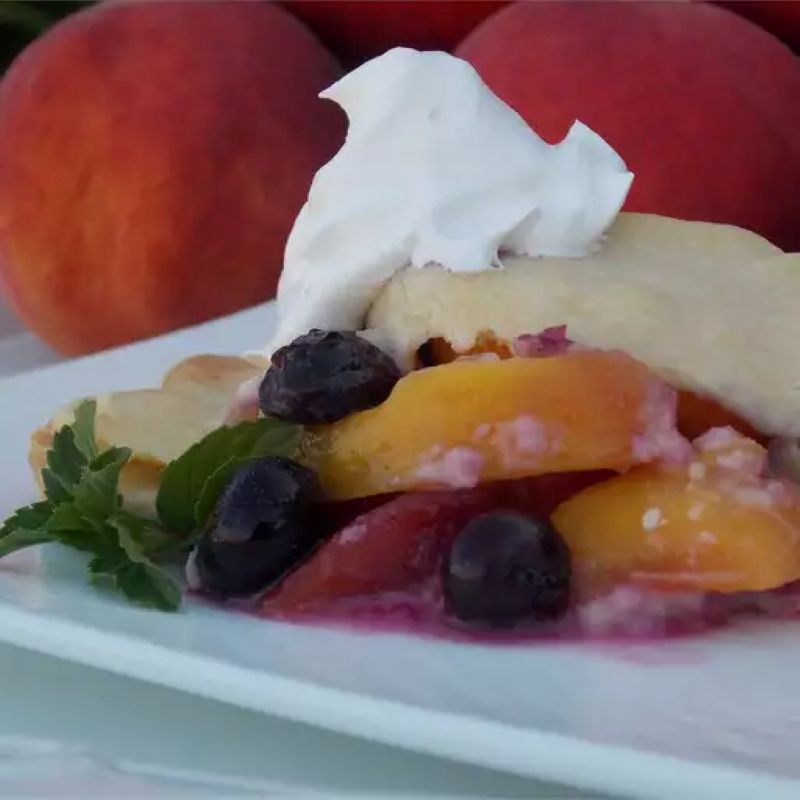 Peach Blueberry Pie