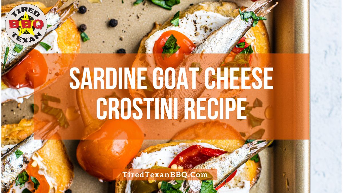 Sardine Goat Cheese Crostini Recipe