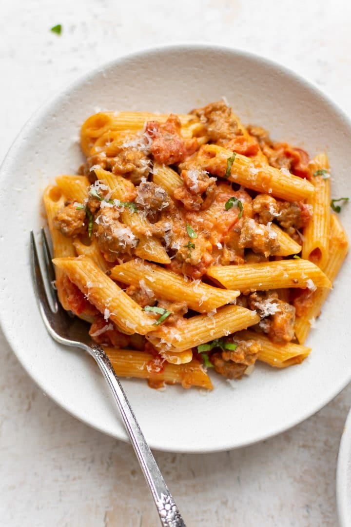 Spicy Italian Sausage Pasta (2)