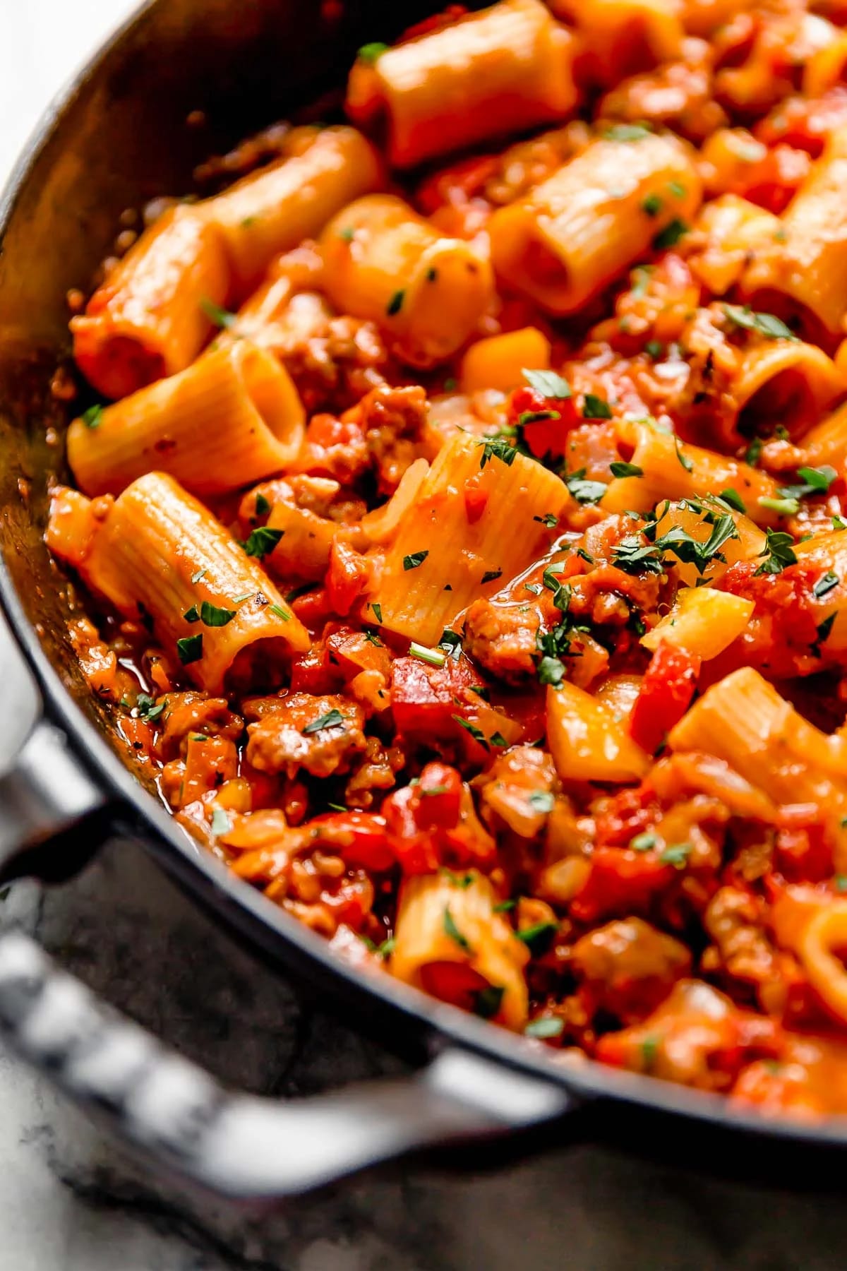 Spicy Italian Sausage Pasta (3)