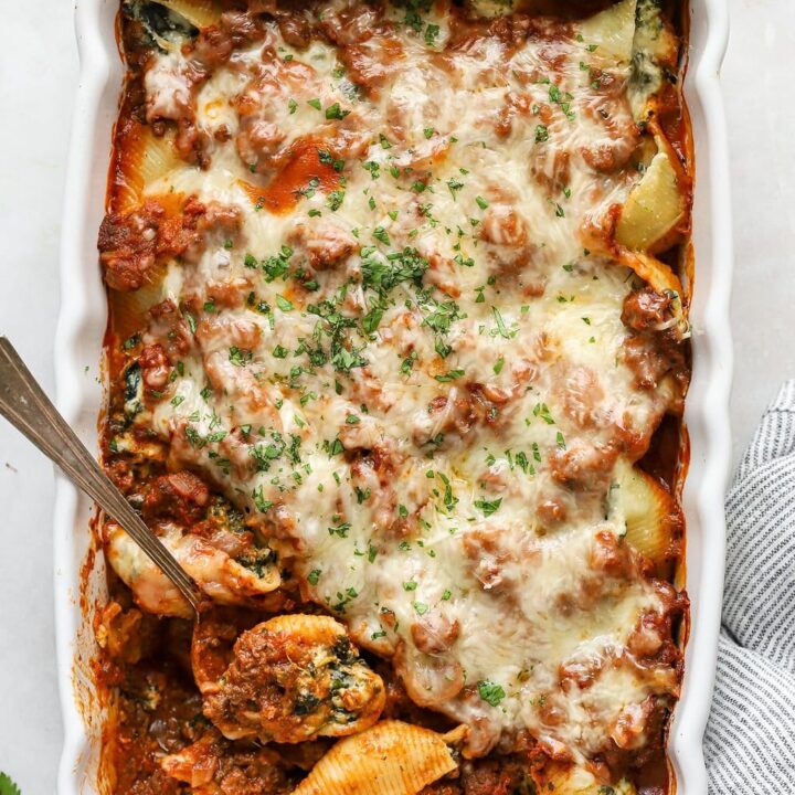 Stuffed Pasta Shells with Ground Beef