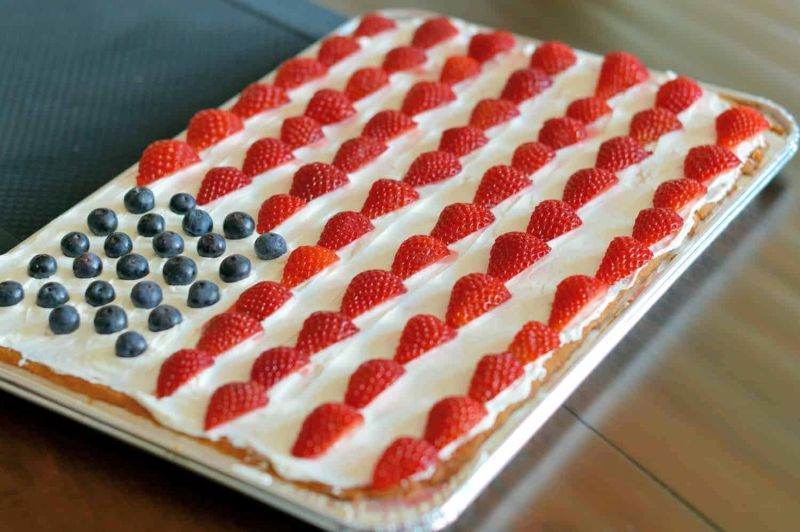 American Flag Cookie Cake