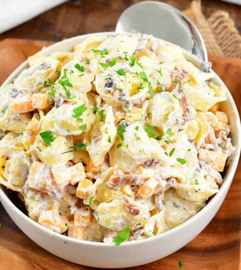 Bacon Ranch Tortellini salad Recipe (4)