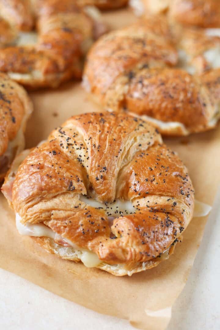 Baked Ham & Cheese Croissants Recipe (3)