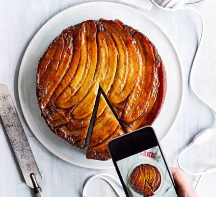 Banana Upside Down Cake Recipe (3)