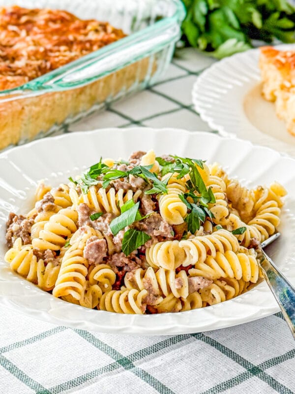 Beef and Rotini in Garlic Parmesan Sauce Recipe (1)