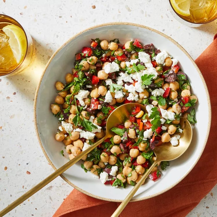 Bell Pepper & Feta Chickpea Salad