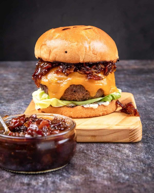 Big Burger with Bacon Jam