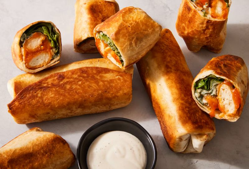 Buffalo Chicken Nugget Burrito