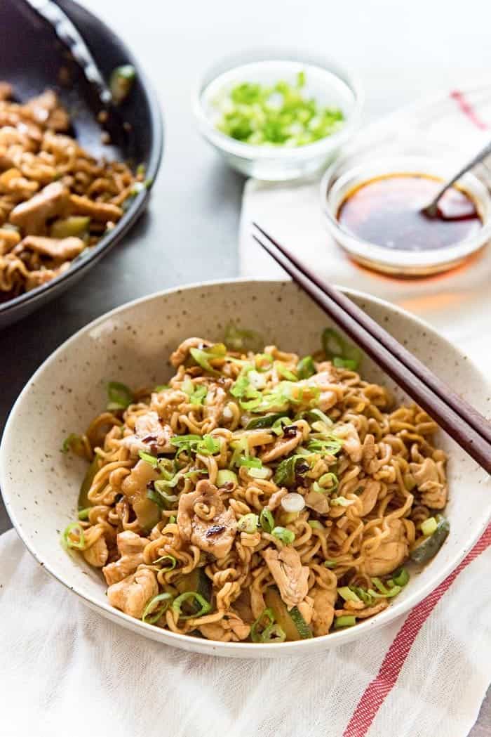 Chicken Ramen Noodle Stir Fry