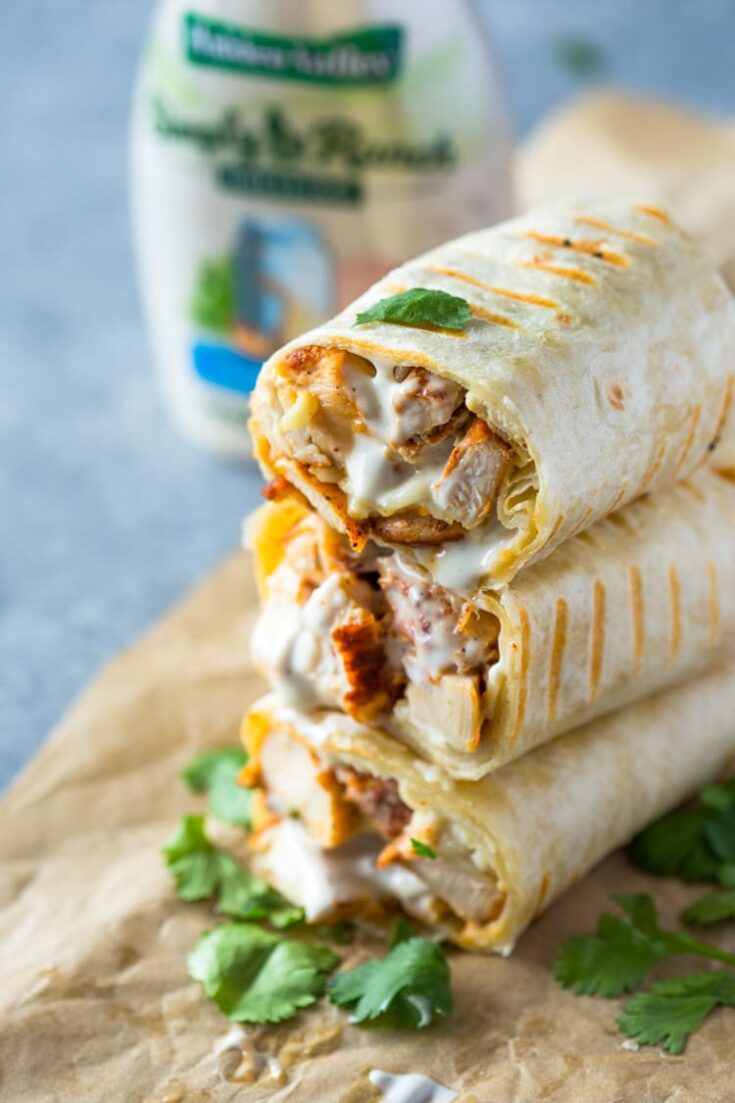 Chicken Ranch Wraps Recipe (1)