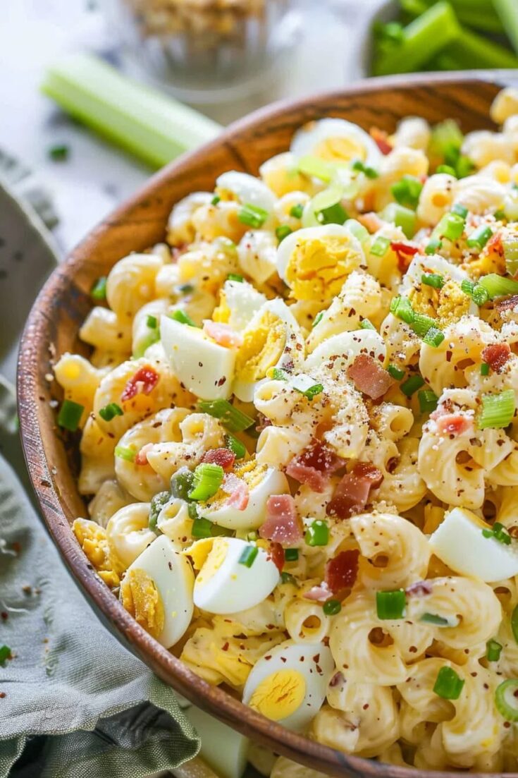 Creamy Deviled Egg Pasta Salad Recipe (1)