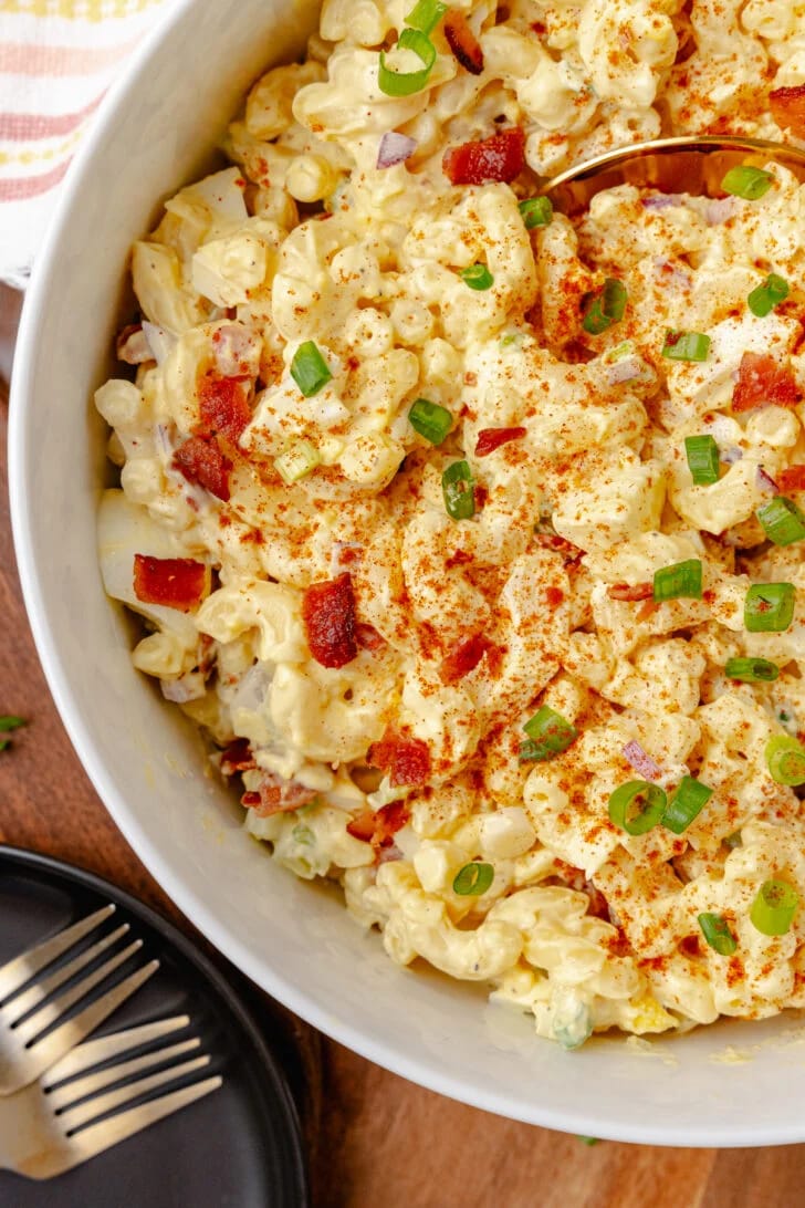 Creamy Deviled Egg Pasta Salad Recipe (3)