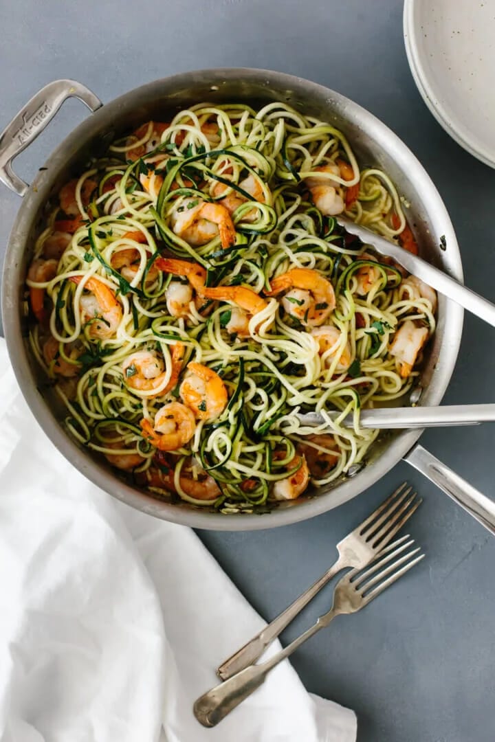 Creamy King Prawn & Courgette Spaghetti Recipe (4)