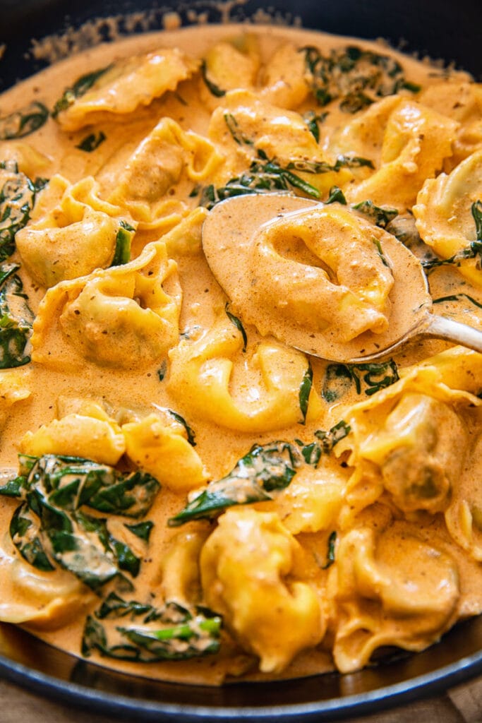 Creamy Spinach Tomato Tortellini (3)