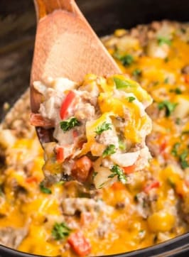 Crock Pot Cheesesteak Potato Casserole Recipe (2)