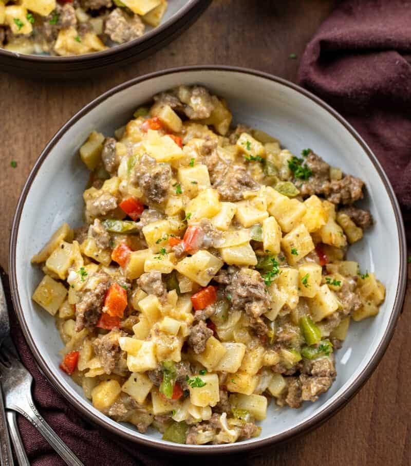 Crock Pot Cheesesteak Potato Casserole Recipe (3)