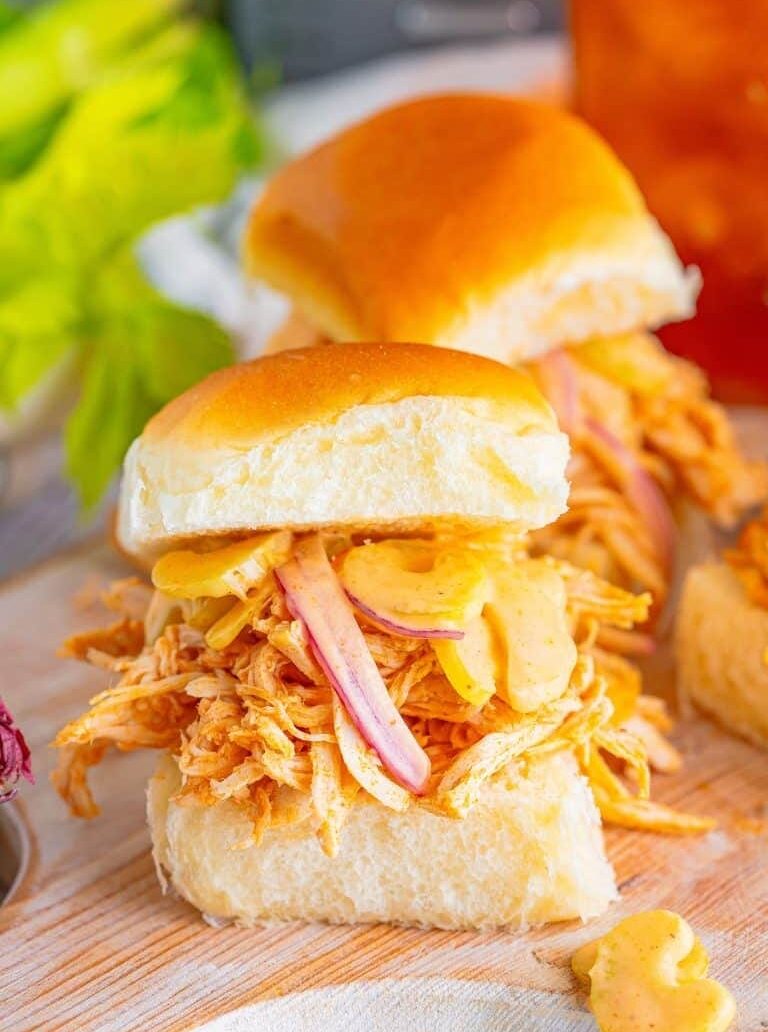 Crockpot Buffalo Chicken Sliders Recipe (2)