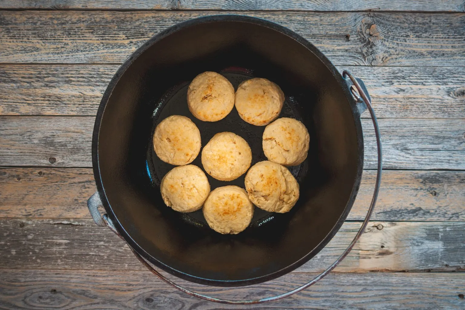 Dutch oven biscuits