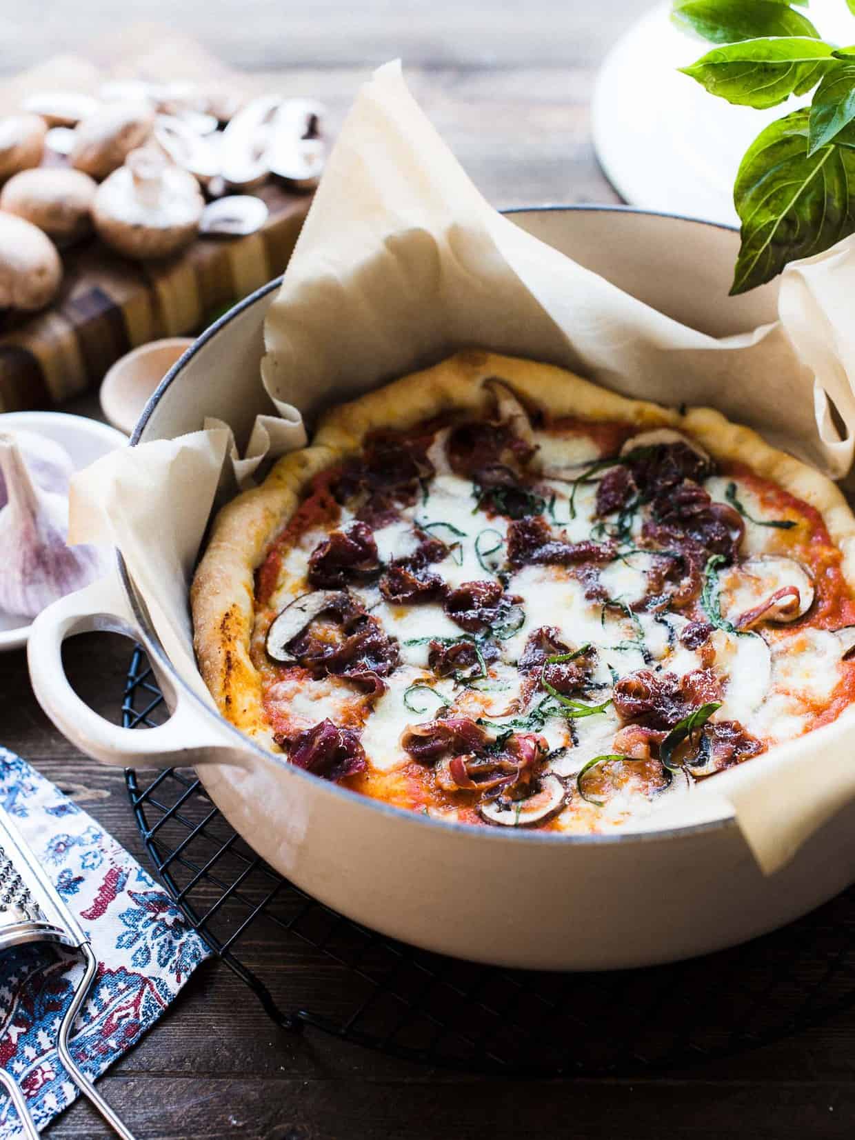 Dutch oven pizza
