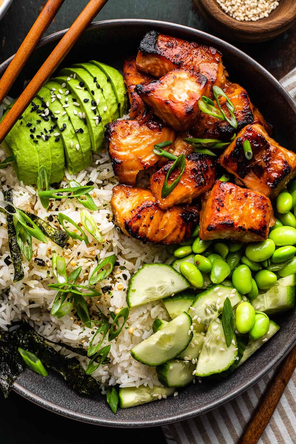 Easy Salmon Rice Bowl