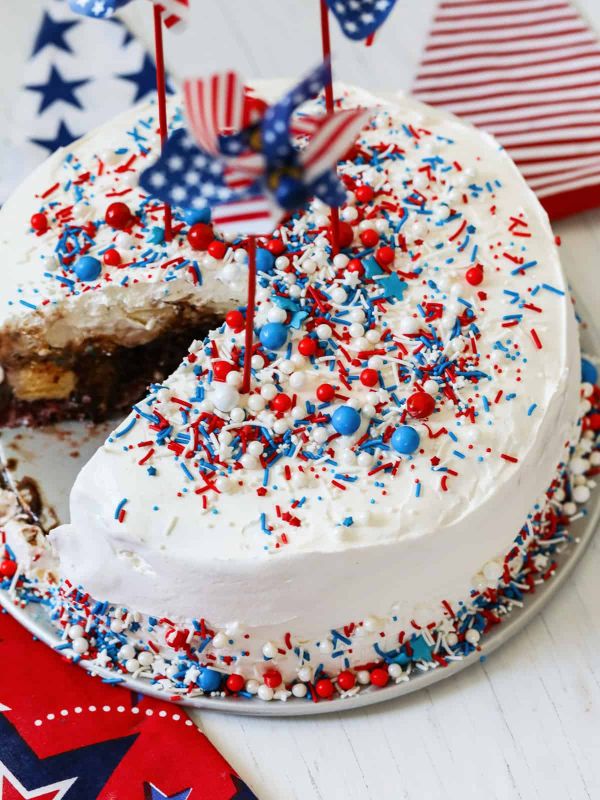Fourth of July Ice Cream Cake