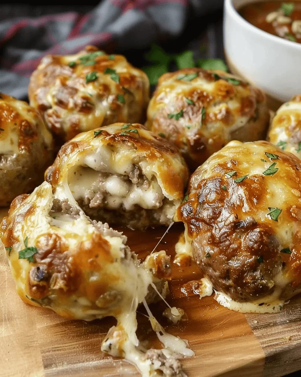 Garlic Parmesan Cheeseburger Bombs (2)