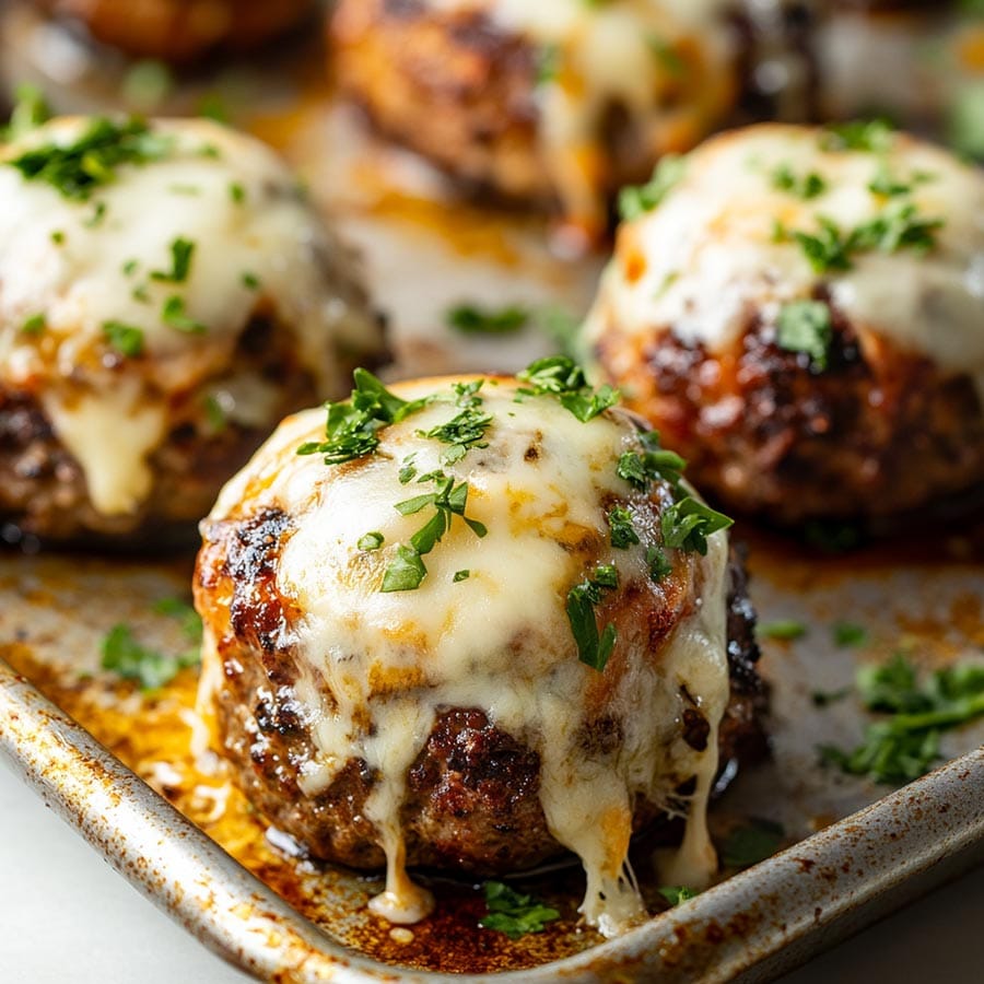 Garlic Parmesan Cheeseburger Bombs (3)