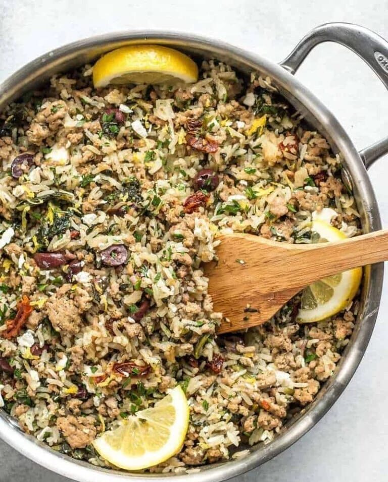 Greek Ground Turkey Rice Bowls (2)