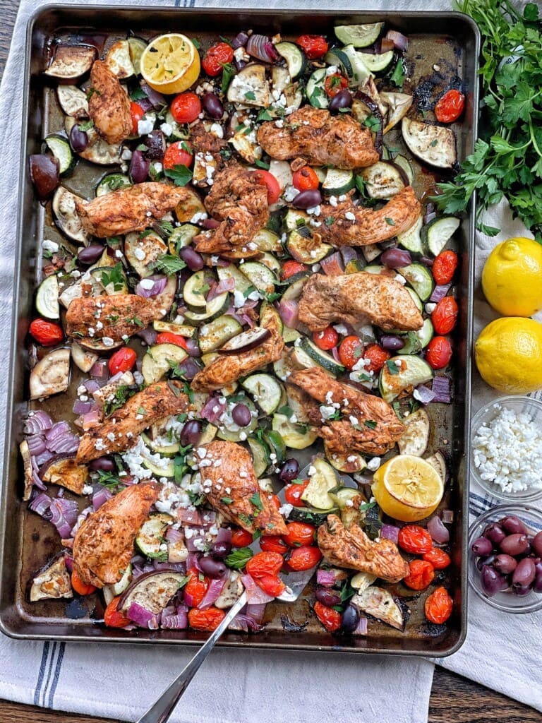 Greek Sheet Pan Chicken Recipe (3)