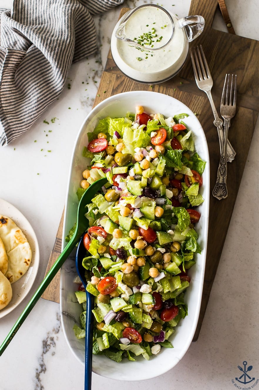 Green Goddess Salad with Chickpeas