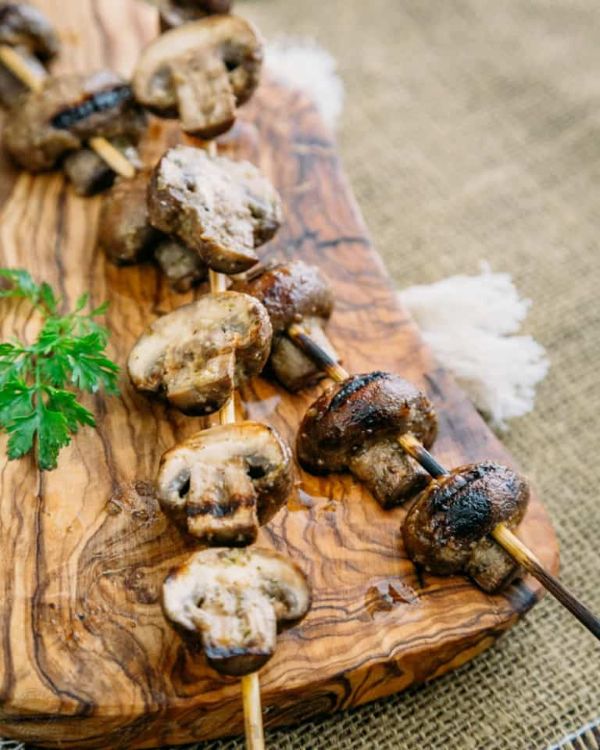 Grilled Mushroom Skewers
