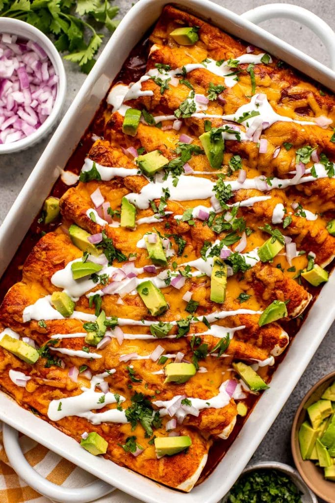 Ground Turkey Black Bean Enchiladas Recipe (1)
