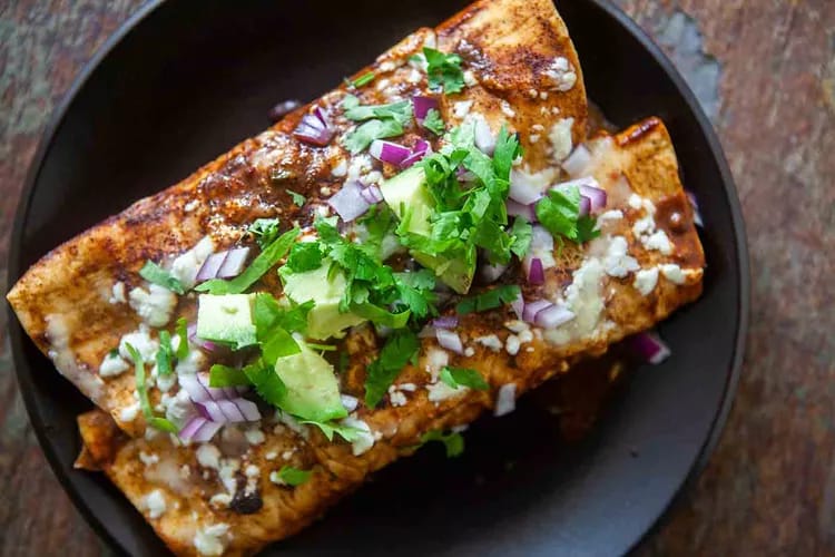 Ground Turkey Black Bean Enchiladas Recipe (2)