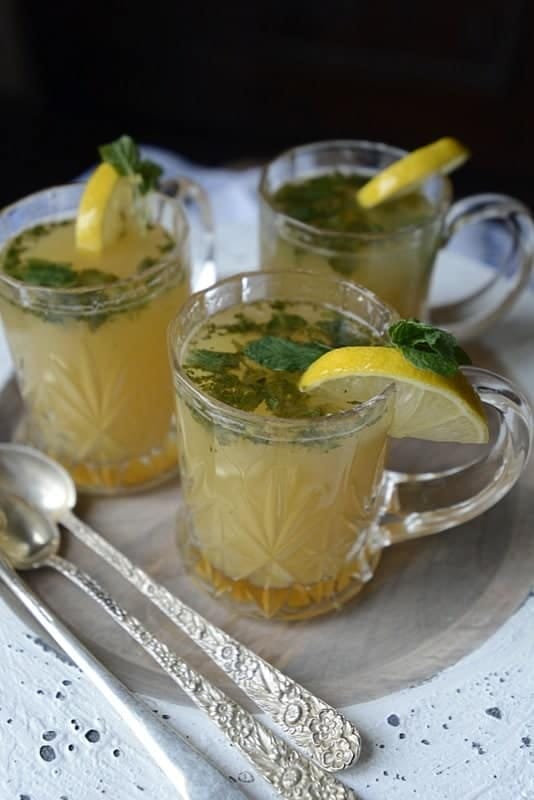 Iced Pineapple Mint Green Tea Recipe (2)