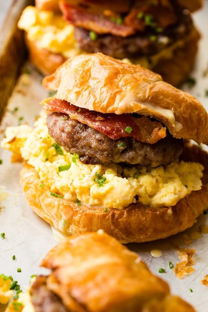 Maple Mustard Croissant Sandwiches (1)