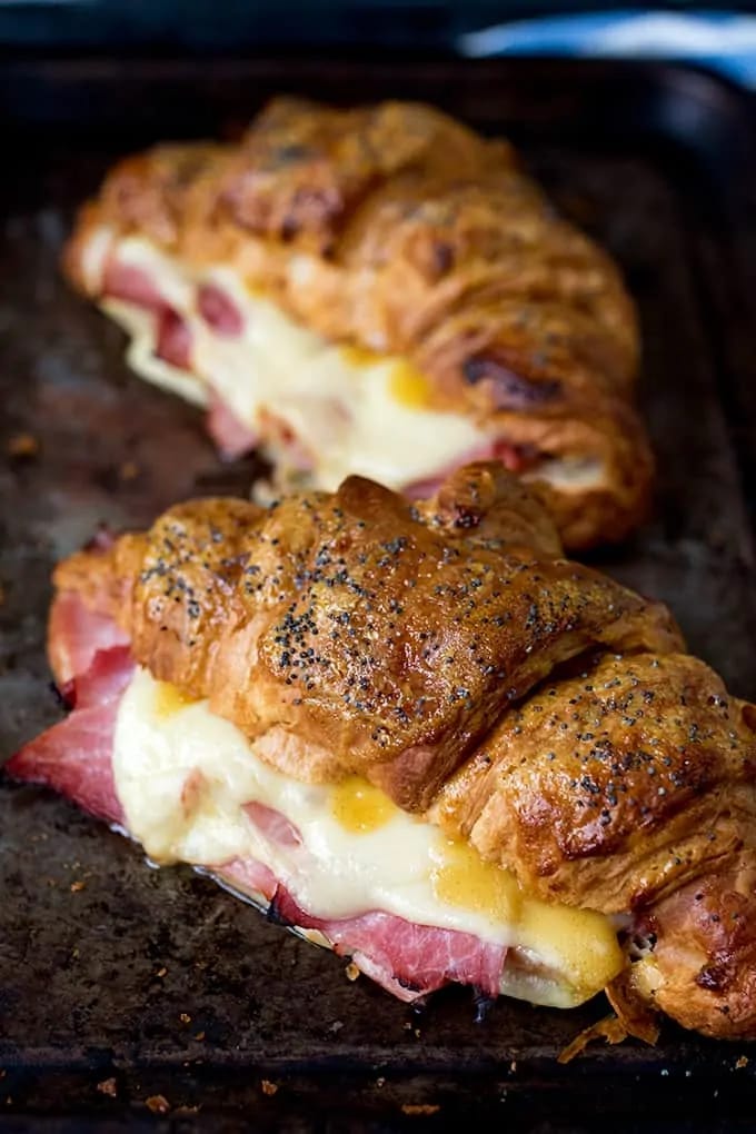 Maple Mustard Croissant Sandwiches (2)