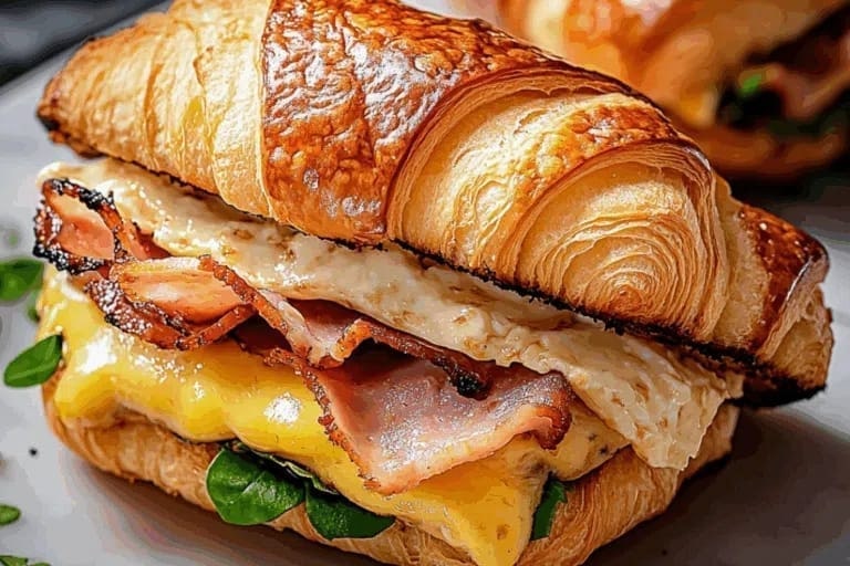 Maple Mustard Croissant Sandwiches (3)