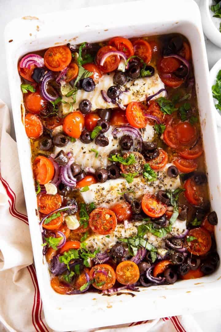 Mediterranean Baked Cod Recipe (1)